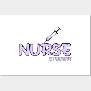 Nurse Student Purple Posters and Art